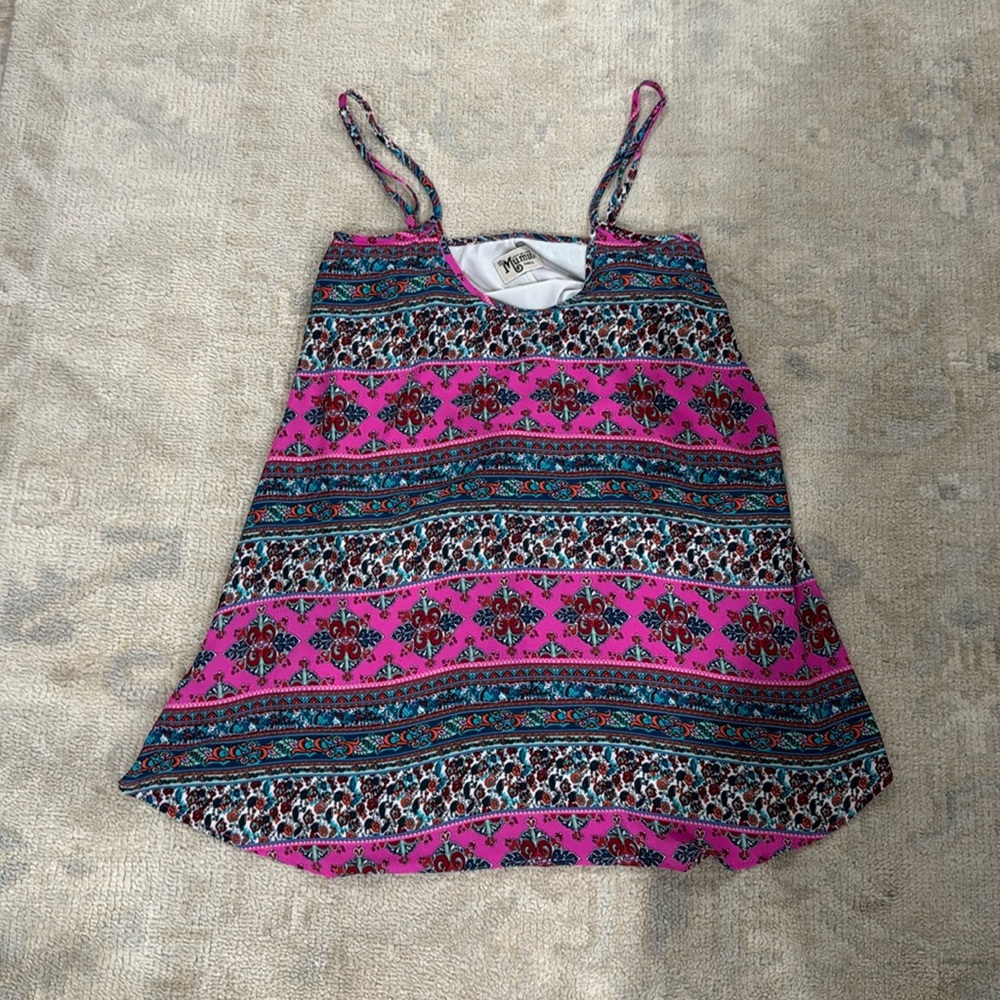 Show Me Your Mumu Printed Slip Mini Dress 
 Size Small